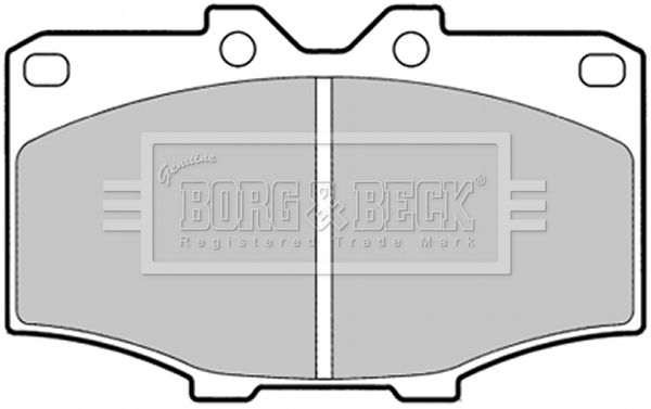 BORG & BECK stabdžių trinkelių rinkinys, diskinis stabdys BBP1278